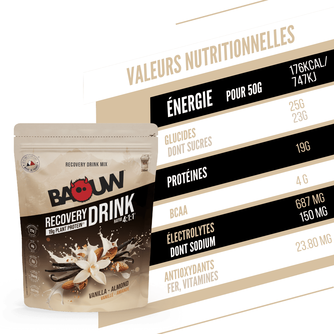 BAOUW RECOVERY Drink (500g) Βανίλια Αμύγδαλο