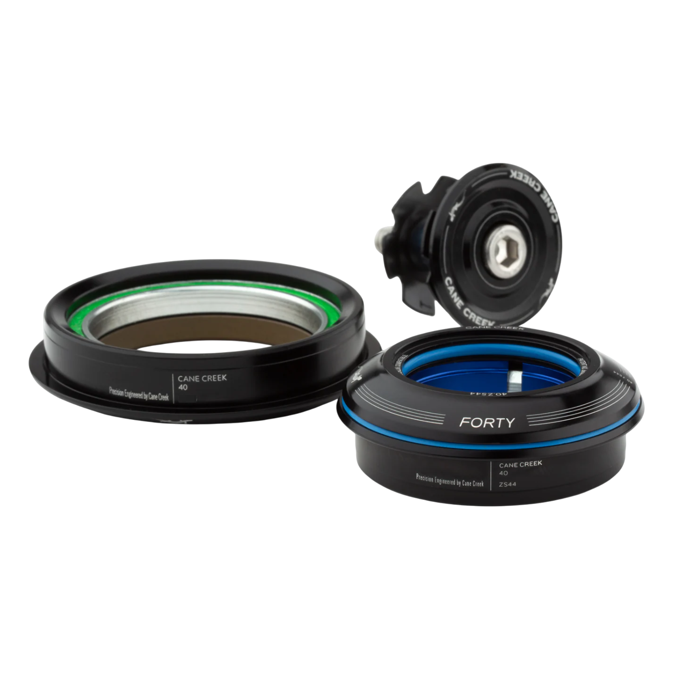 Headset CANE CREEK 40 Tapered, 1 1/8"-1.5", ZS44/28.6/H8 | ZS62/40, black