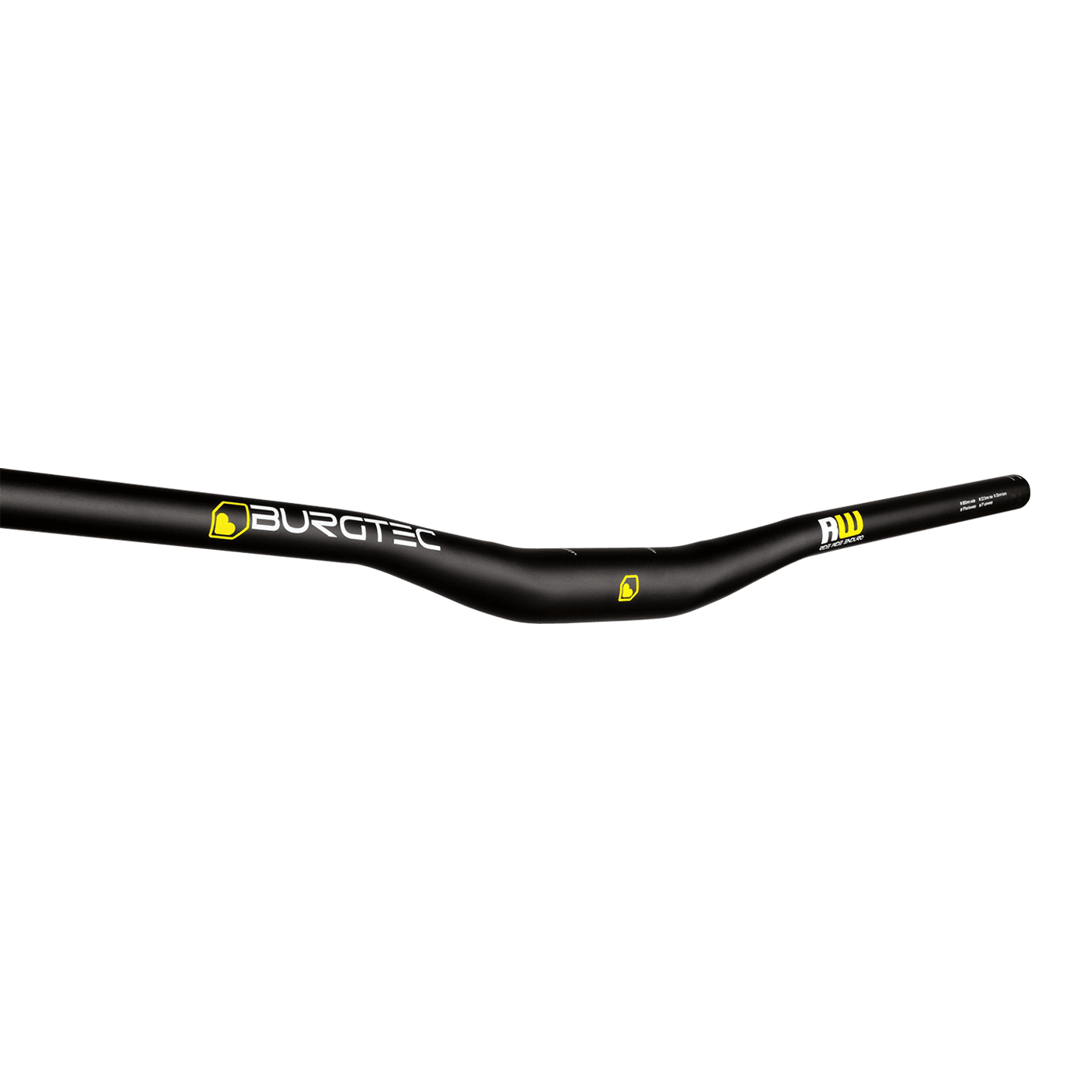 BURGTEC RIDE WIDE ENDURO Rise 22.5mm 800mm Μαύρο τιμόνι