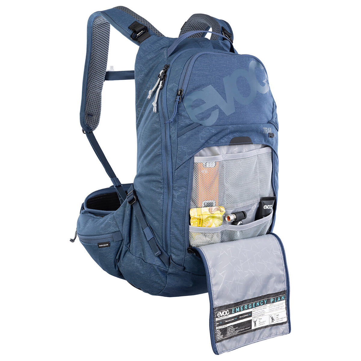 Backpack with Dorsal EVOC TRAIL PRO 16L Blue