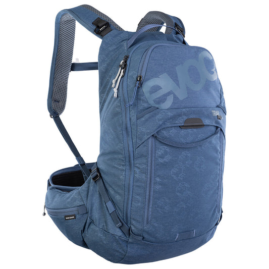 Σακίδιο πλάτης με ραχιαίο EVOC TRAIL PRO 16L Μπλε