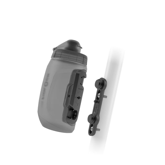 Σετ μπουκαλιών και κλωβού για μπουκάλια FIDLOCK TWIST BIKE BASE 450 ml Καπνιστό