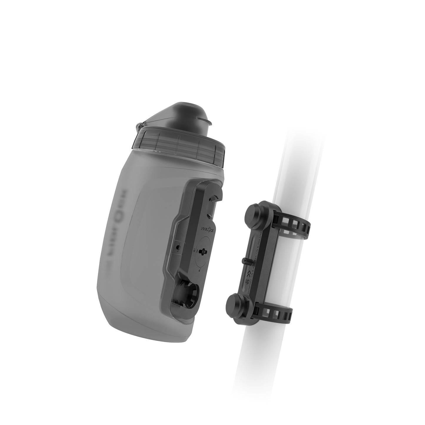 Σετ φιάλης και κλωβού φιάλης FIDLOCK TWIST UNI BASE 450 ml Καπνιστό