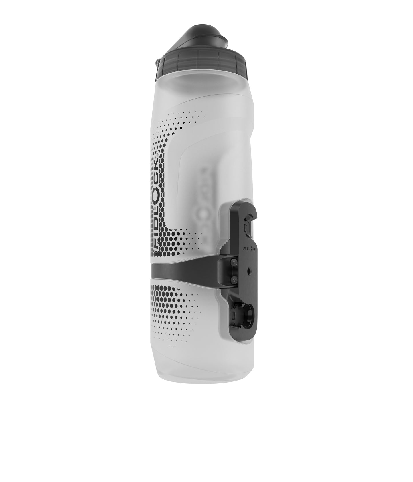 Bottle and bottle cage kit FIDLOCK TWIST BIKE BASE 800 ml Transparent