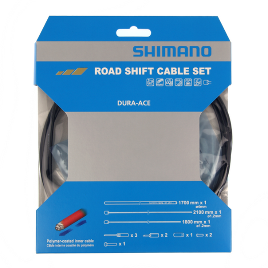 SHIMANO DURA-ACE 9000 πολυμερές μαύρο σετ καλωδίων και σωλήνων ντεραγιέρ