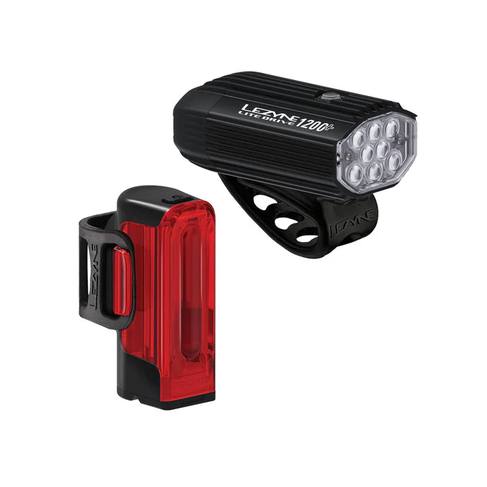 LEZYNE LITE DRIVE 1200+ / STRIP DRIVE PRO 400+ μπροστινά και πίσω φώτα