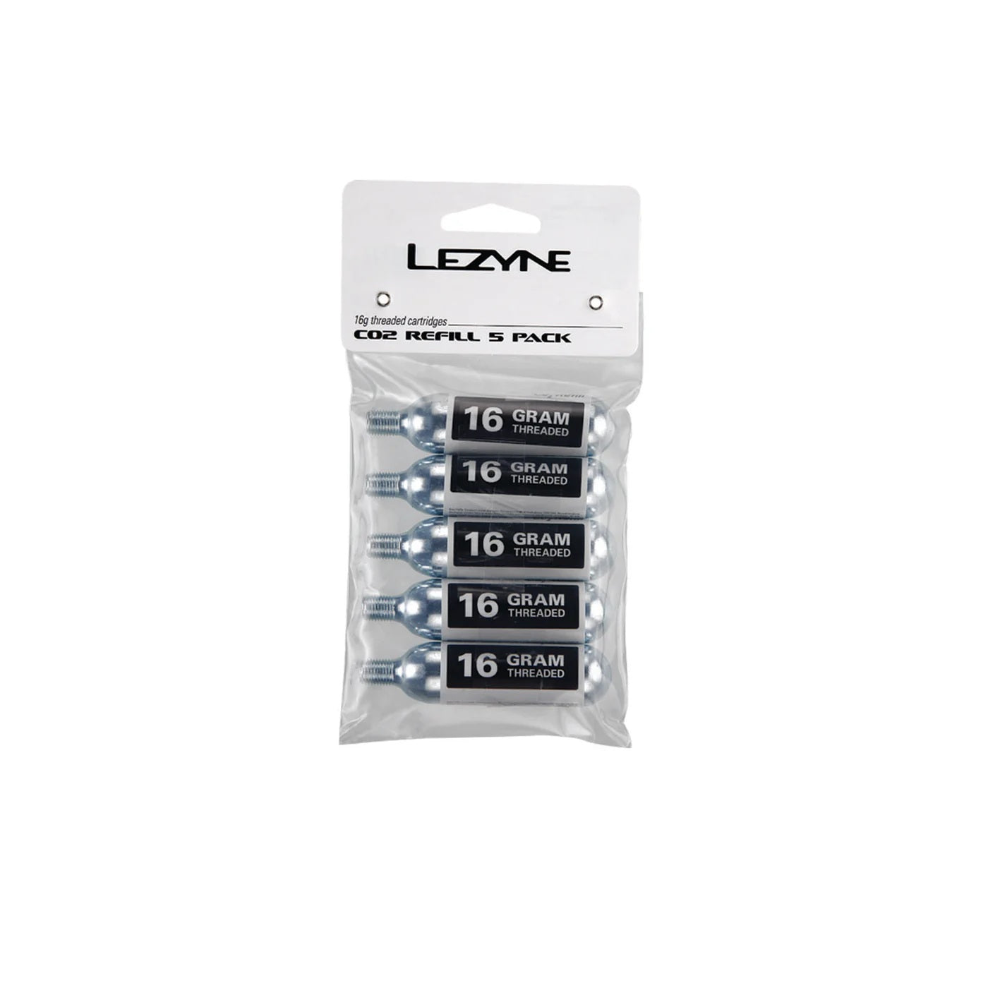 Φυσίγγιο CO2 LEZYNE, με σπείρωμα (x 5)