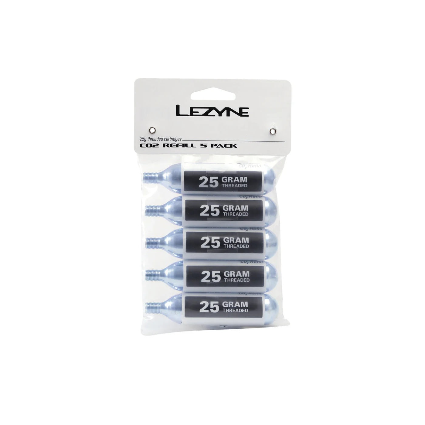 Φυσίγγιο CO2 LEZYNE, με σπείρωμα (x 5)