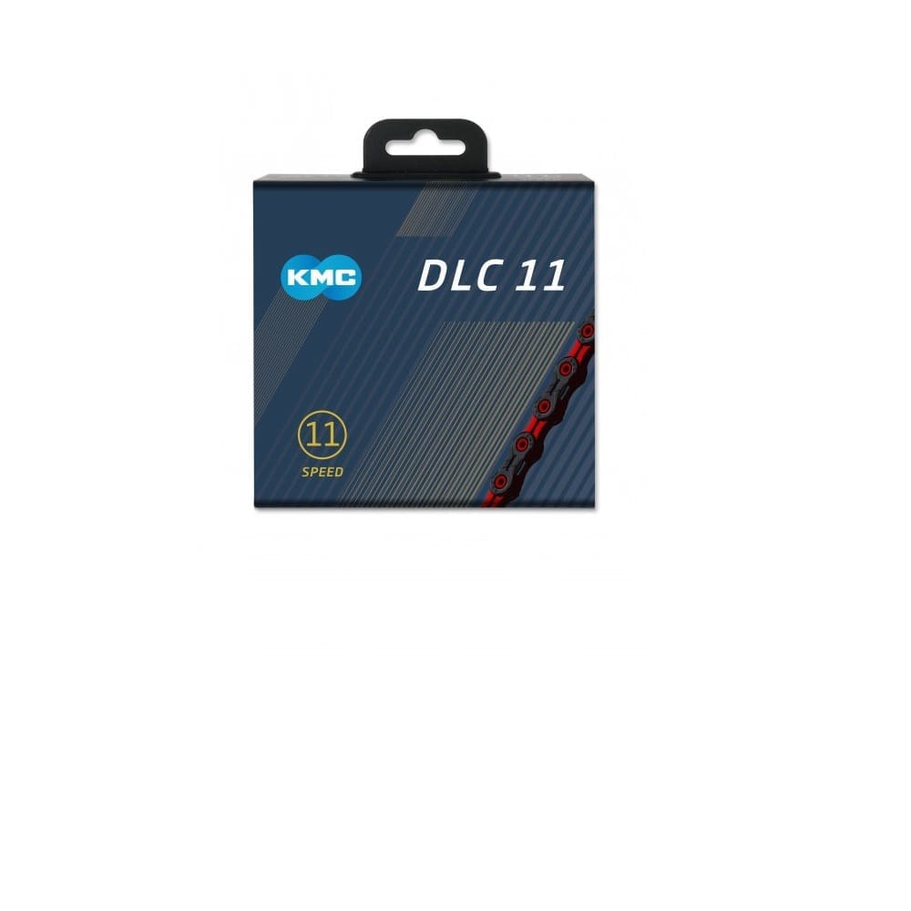 Chaîne 11V KMC DLC11 Noir/Rouge