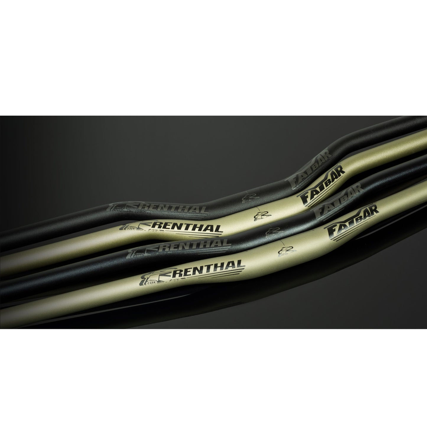 RENTHAL V3 FATBAR Rise 40mm 800mm Μαύρος βραχίονας RENTHAL V3 FATBAR Rise 40mm 800mm