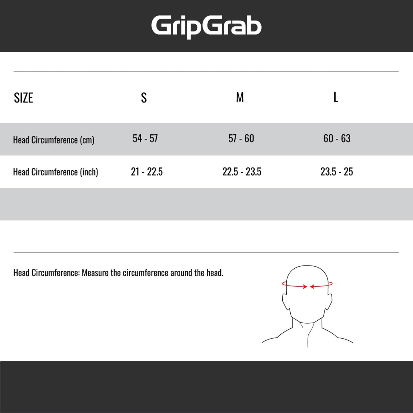 GRIPGRAB THERMO καπέλο κράνους μαύρο