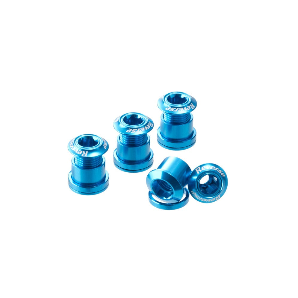Kit 4 REVERSE COMPONENTS Chimney Screws Light Blue