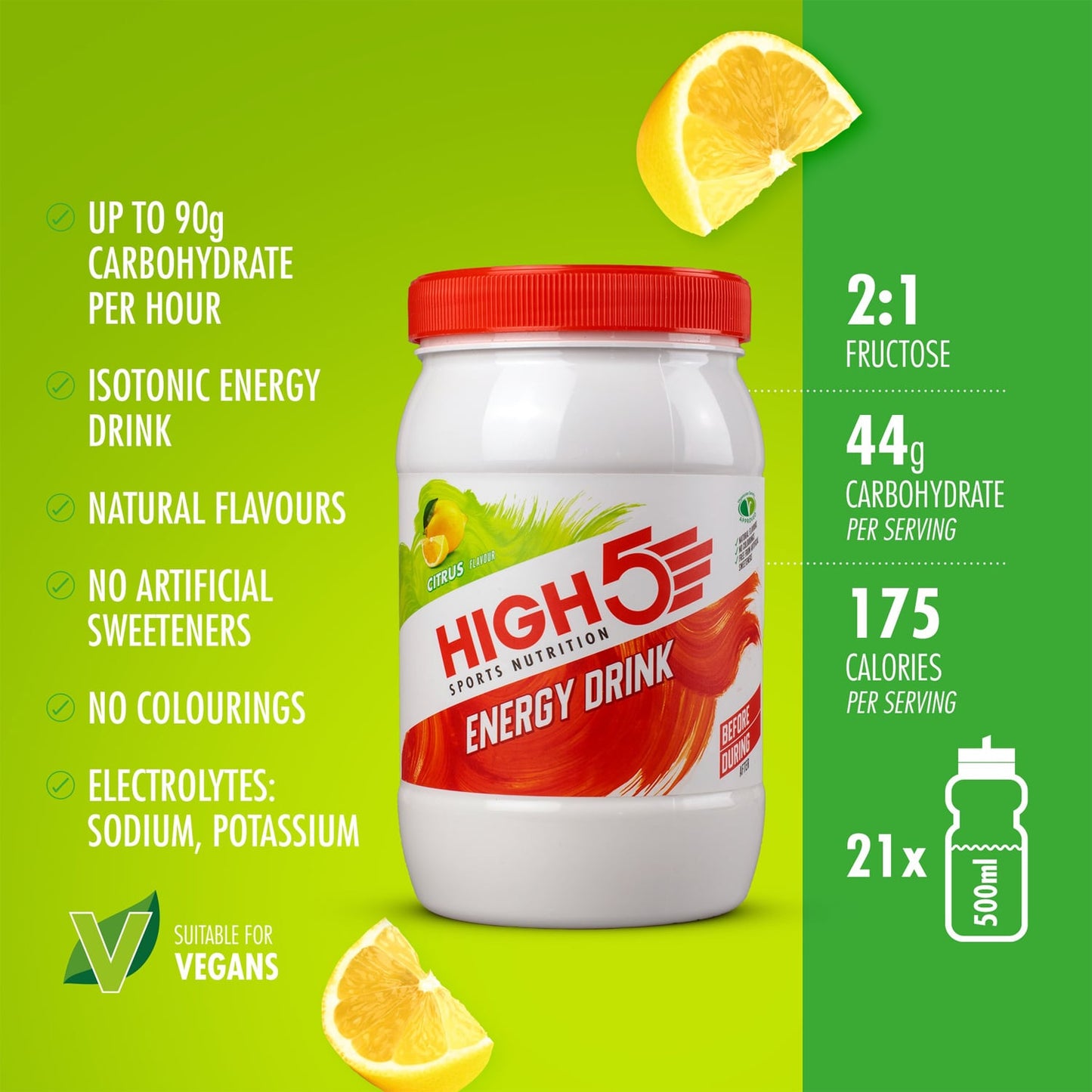 High5 ENERGY DRINK (1kg) Λεμόνι