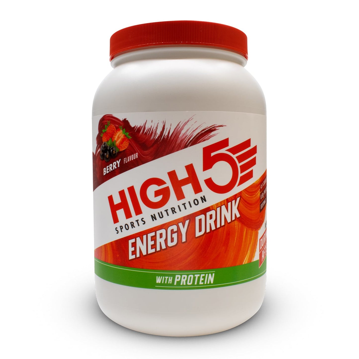 Ενεργειακό ποτό HIGH5 ENERGY DRINK PROTEIN (1.6kg) Κόκκινα φρούτα