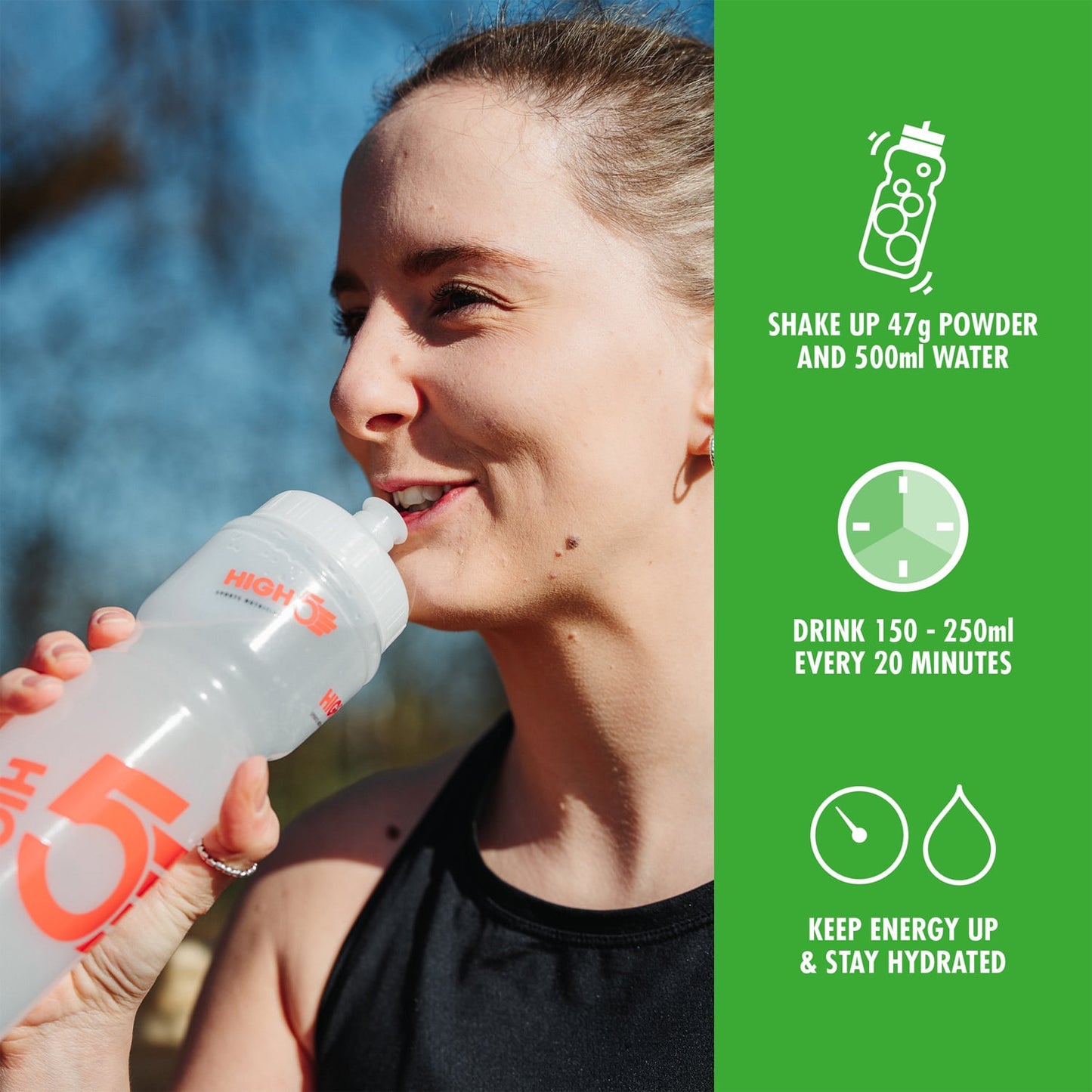 Energy Drink HIGH5 ENERGY DRINK CAFFEINE HIT (47g) Lemon