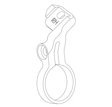 Sram AXS POD Βραχίονας για HOPE Tech 3/XCR Δεξιά αλλαγή Ασημί