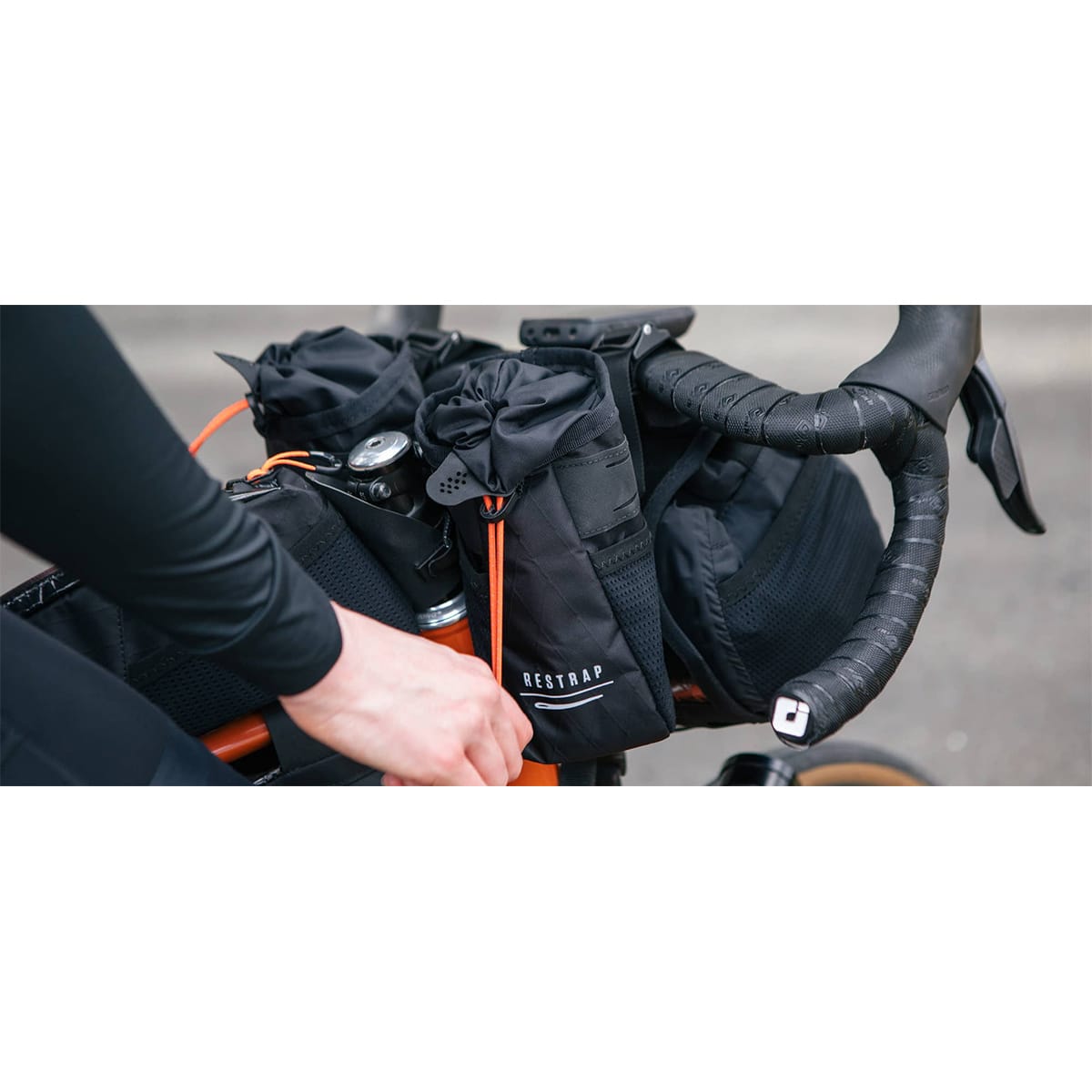 Τσάντα τιμονιού RESTRAP RACE STEM BAG 1.1L Μαύρο