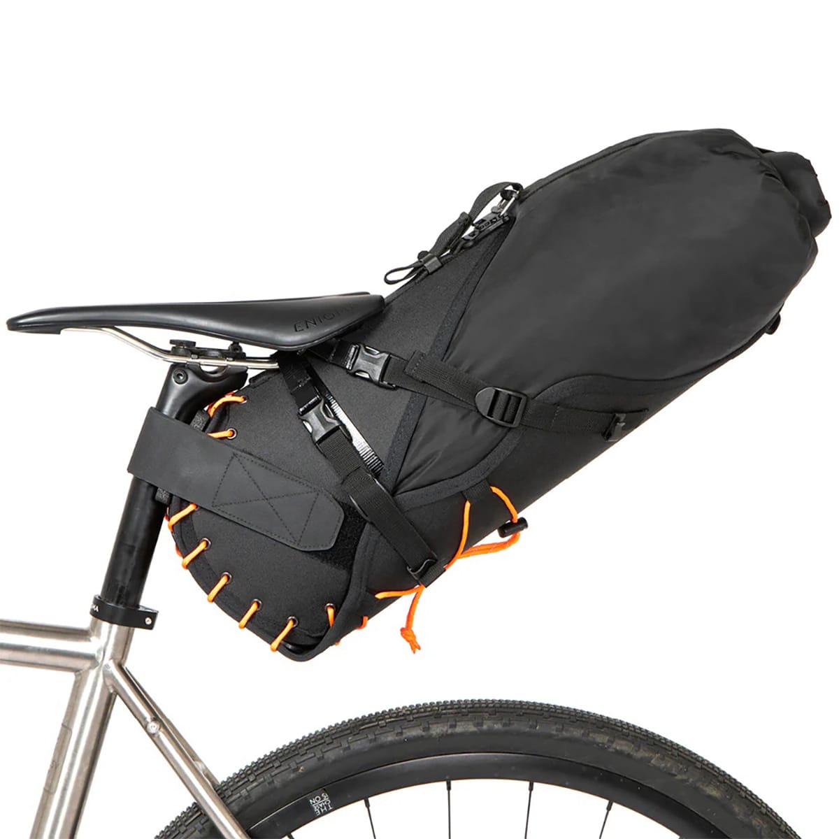 Bag for Saddle RESTRAP SADDLE BAG 18 L Orange + DRY BAG Black