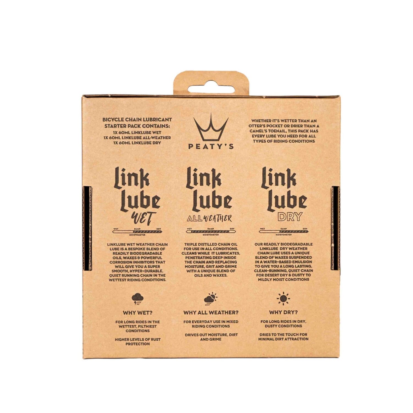 PEATY'S LINKLUBE ALL SEASONS All-Conditions Lubricants Pack ( 3 x 60 ml)