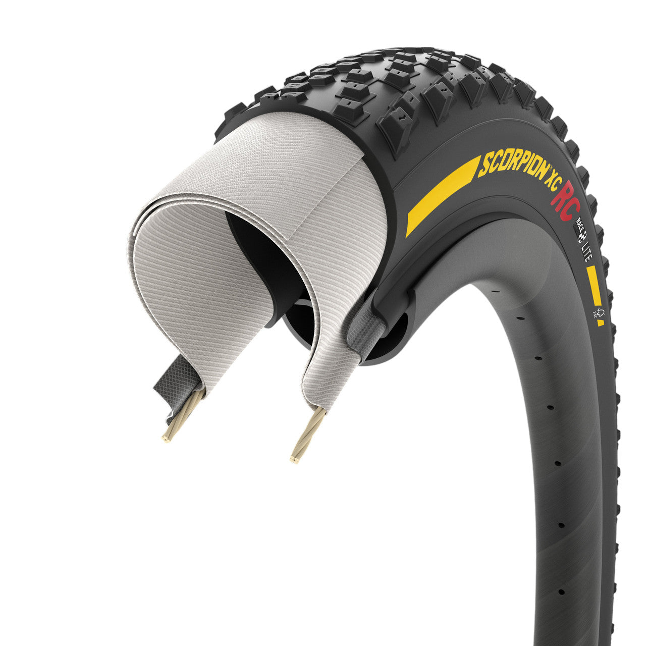 PIRELLI SCORPION RACE XC RC Lite 29x2.40 Tubeless Ready Soft Yellow Team Edition ελαστικό