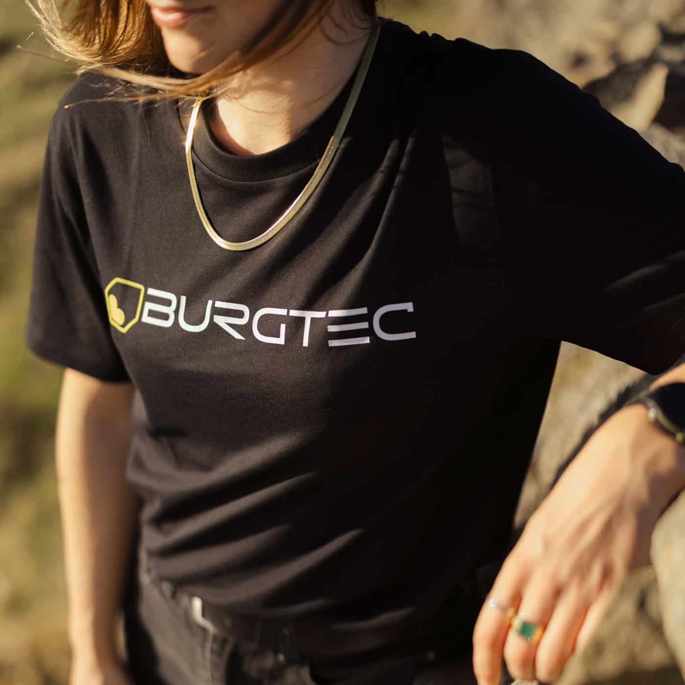 T-Shirt με λογότυπο BURGTEC Μαύρο