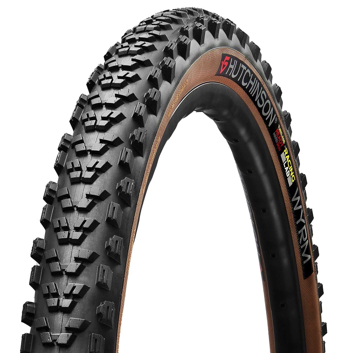 HUTCHINSON WYRM 29x2.40 Racing Lab Hardskin Race Ripost XC tire Tubeless Ready Soft Black/Brown