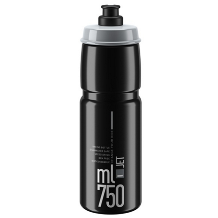 ELITE JET Μπουκάλι μαύρο λογότυπο γκρι