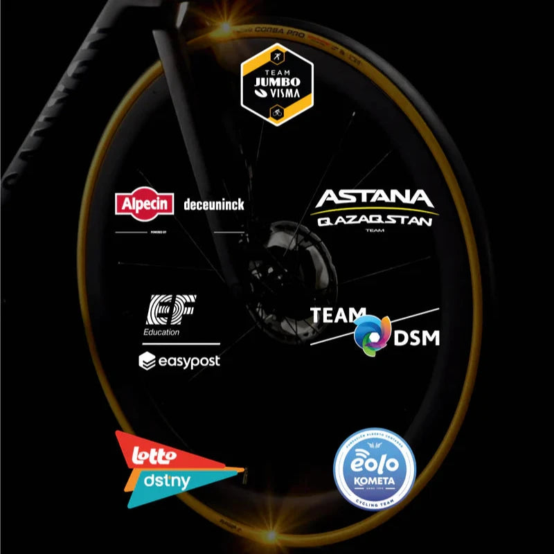Ζεύγος ελαστικών VITTORIA CORSA PRO 700x28c Tubeless Ready - Περιορισμένη έκδοση Gold