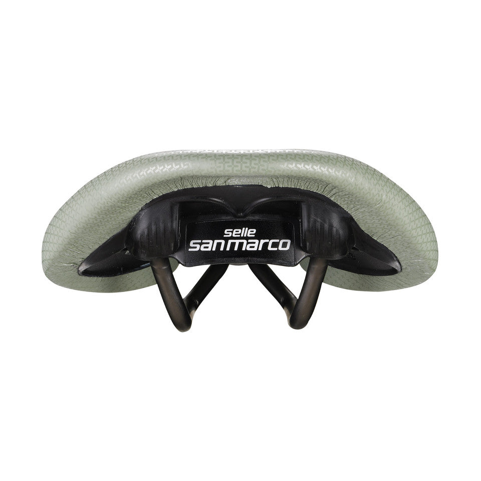 Σέλα SAN MARCO ALLROAD SUPERCONFORT OPEN-FIT RACING L3 Πλάτος 146 χιλιοστά Χαλύβδινες ράγες Xsilite Sage Green