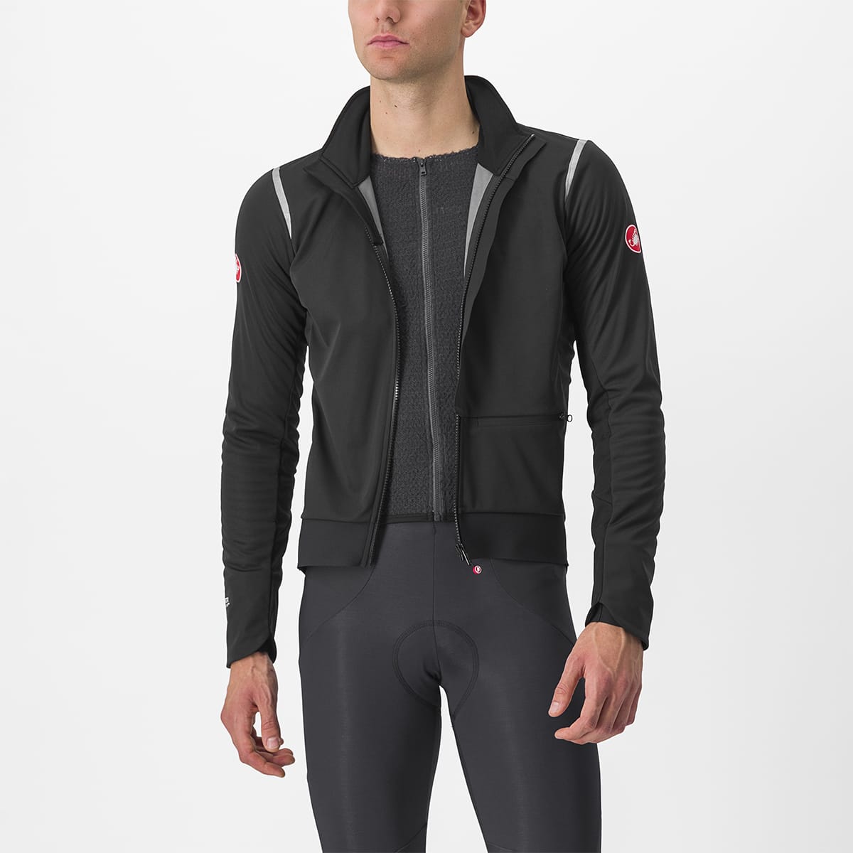 CASTELLI ALPHA DOPPIO ROS Jacket Black/Reflex