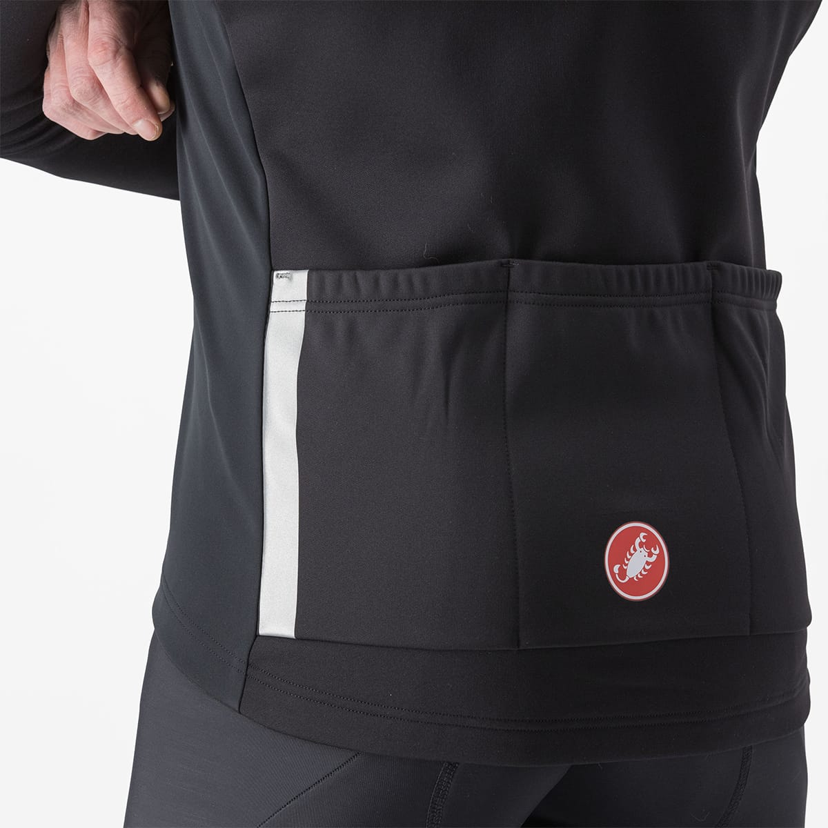 CASTELLI ENTRATA Μπουφάν Μαύρο/κόκκινο