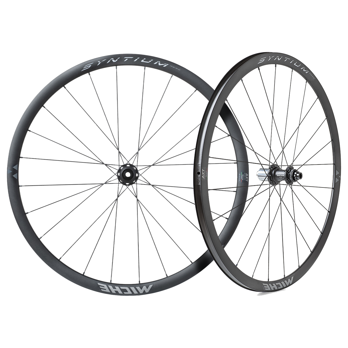 Pair of MICHE SYNTIUM AERO DISC Tubeless Ready Wheels (Center Lock)