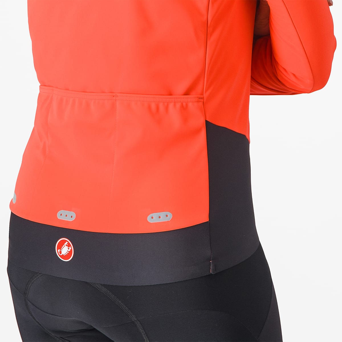Γυναικείο μπουφάν CASTELLI ALPHA DOPPIO ROS Κοραλλί/Μαύρο