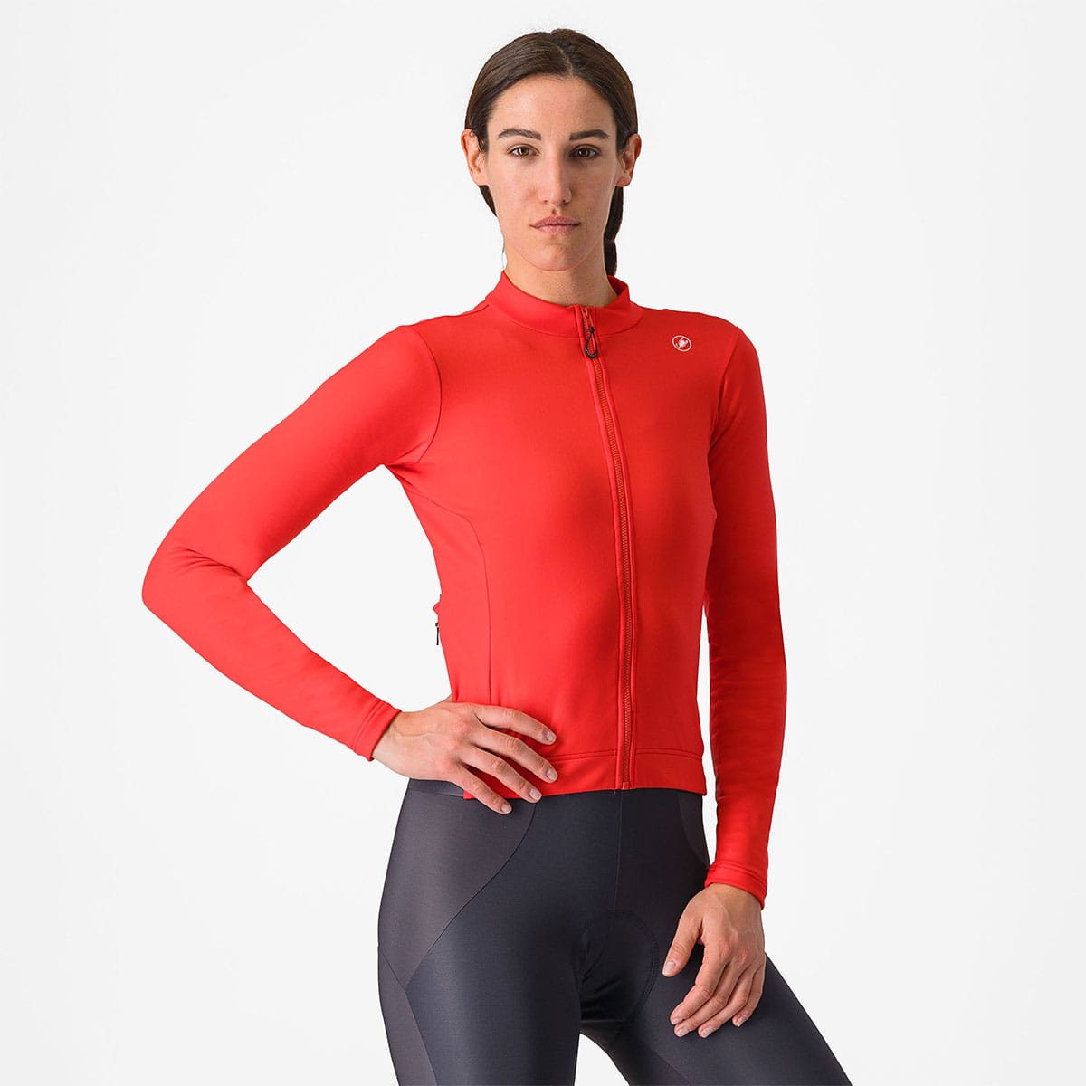 CASTELLI ESPRESSO THERMAL Γυναικείο μακρυμάνικο Jersey ροζ/μαύρο
