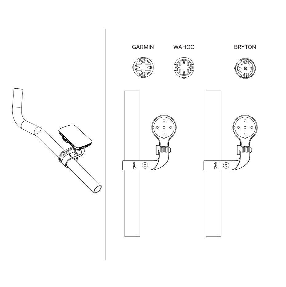 DEDA PARAMOUNT βραχίονας GPS για επέκταση 24mm