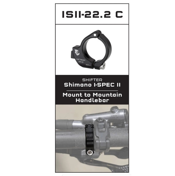 Προσαρμογέας τοποθέτησης WOLF TOOTH ShiftMount ISEV- 22 Shimano I-SPEC II Shifter > 22 mm τιμόνι