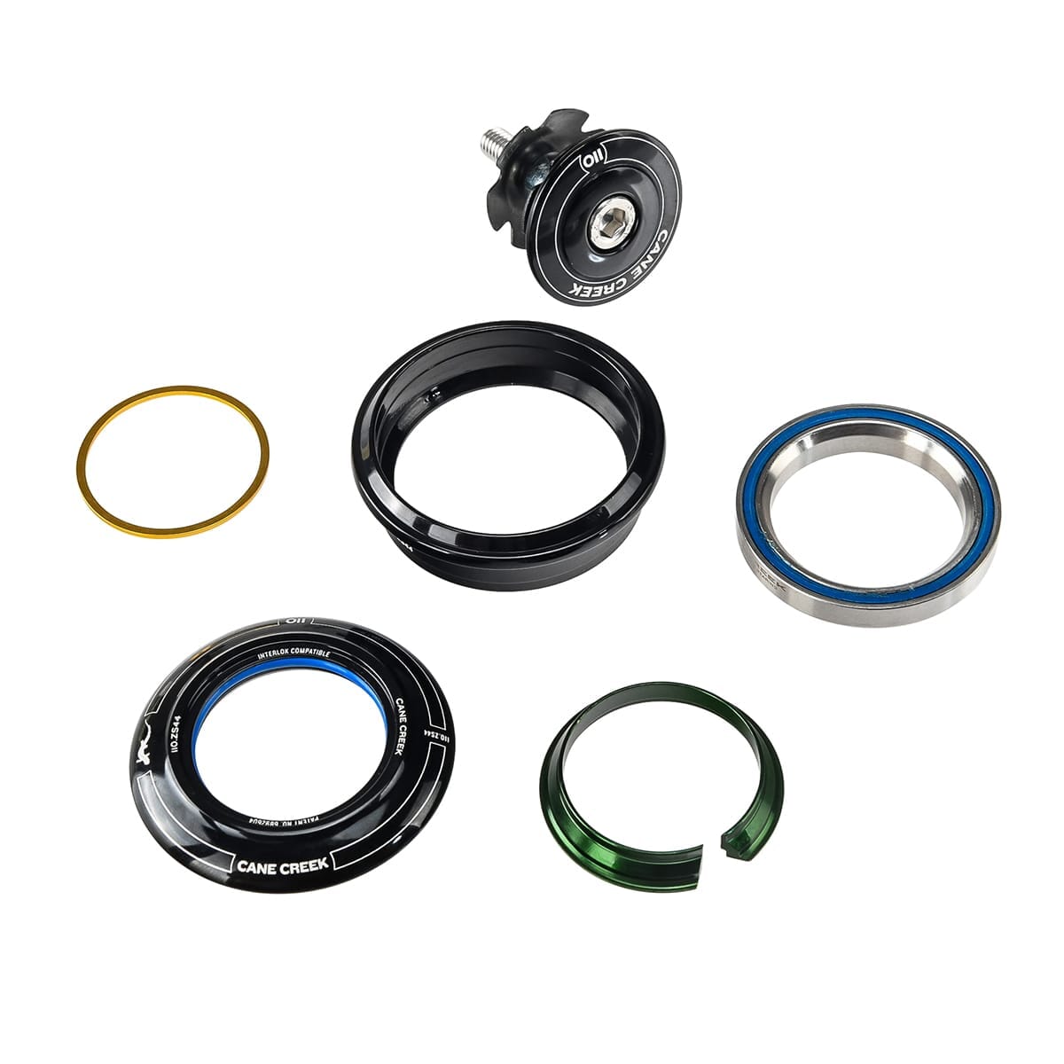 Υψηλό κύπελλο για CANE CREEK 110 1 "1/8 ZS44 ημι-ενσωματωμένο ακουστικό μαύρο