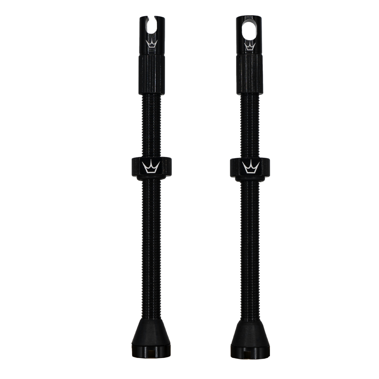 PEATY'S x Chris King MK2 Presta 80 mm Tubeless Valves (x2) Black