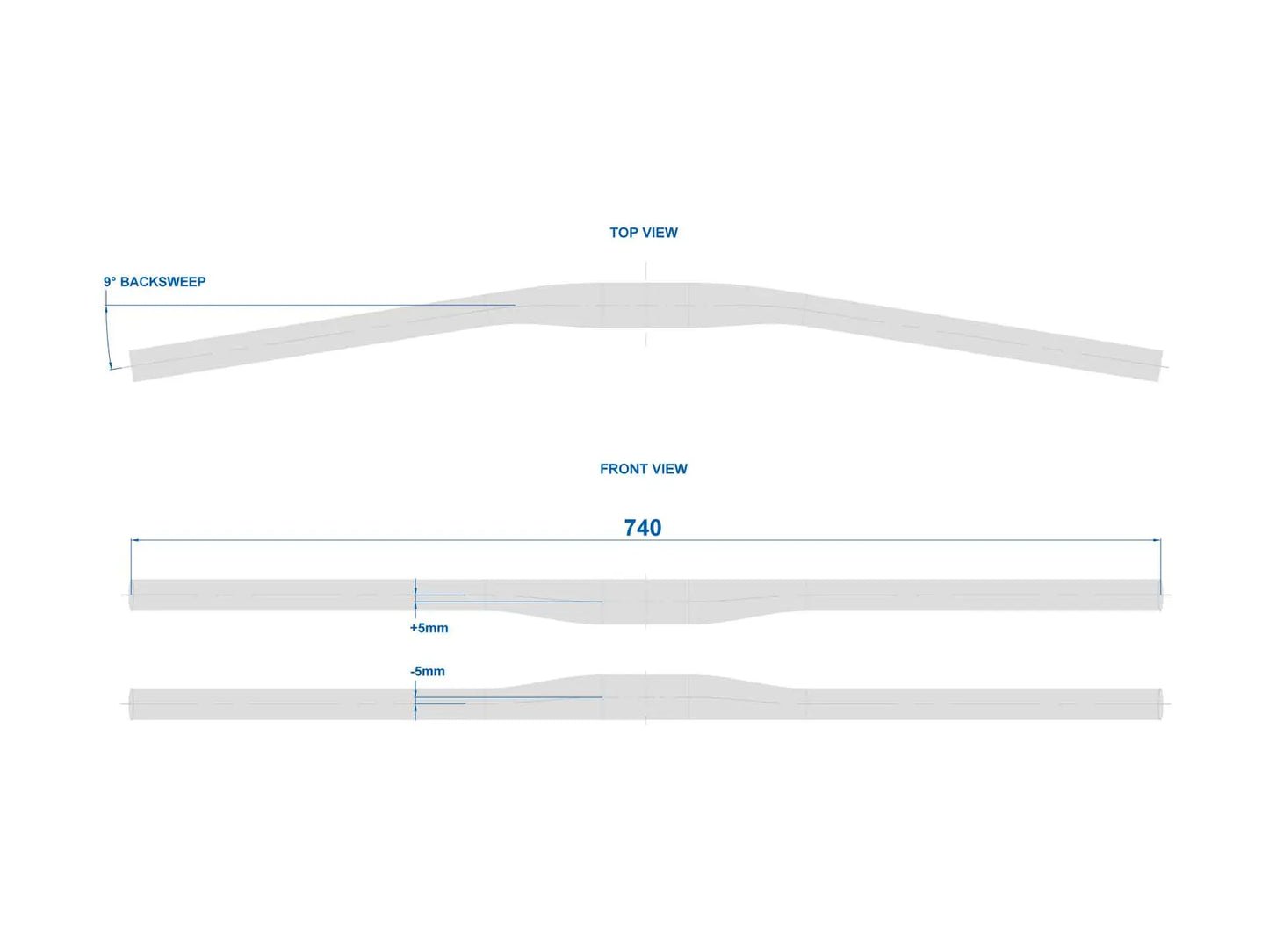 RITCHEY RL1 επίπεδη κρεμάστρα 740mm Μαύρο
