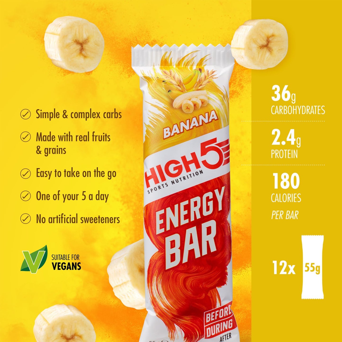 HIGH5 ENERGY BAR (55g) Μπανάνα