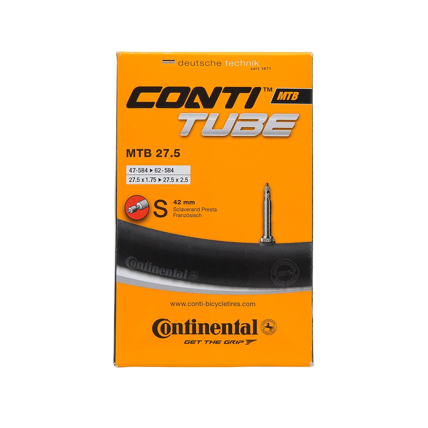 Εσωτερικός σωλήνας CONTINENTAL 27.5x1.75-2.5 Presta 42mm