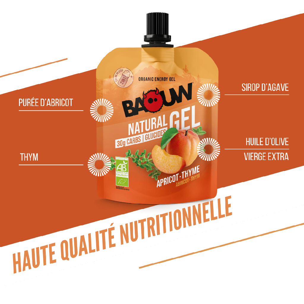 BAOUW Organic Apricot-Thyme Energy Gel (85g)