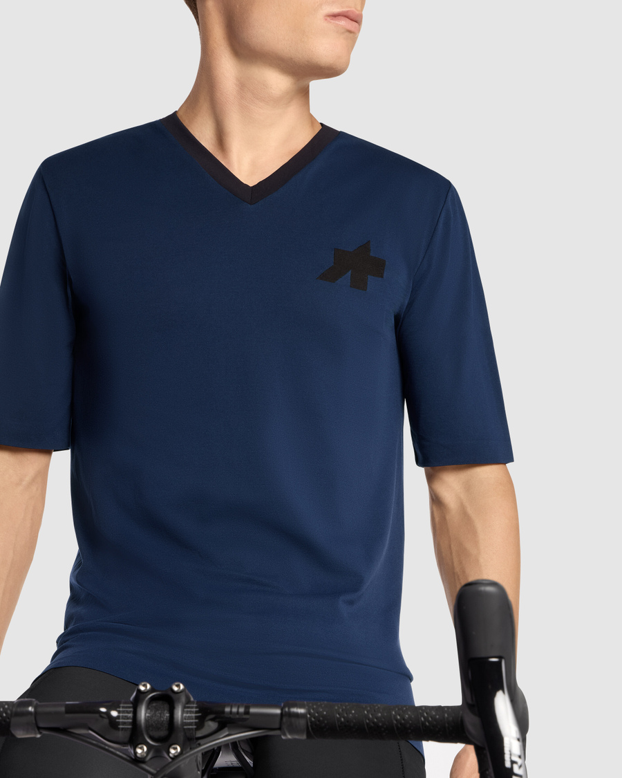 ASSOS TACTICA TECH T5 Κοντομάνικο Jersey Μπλε