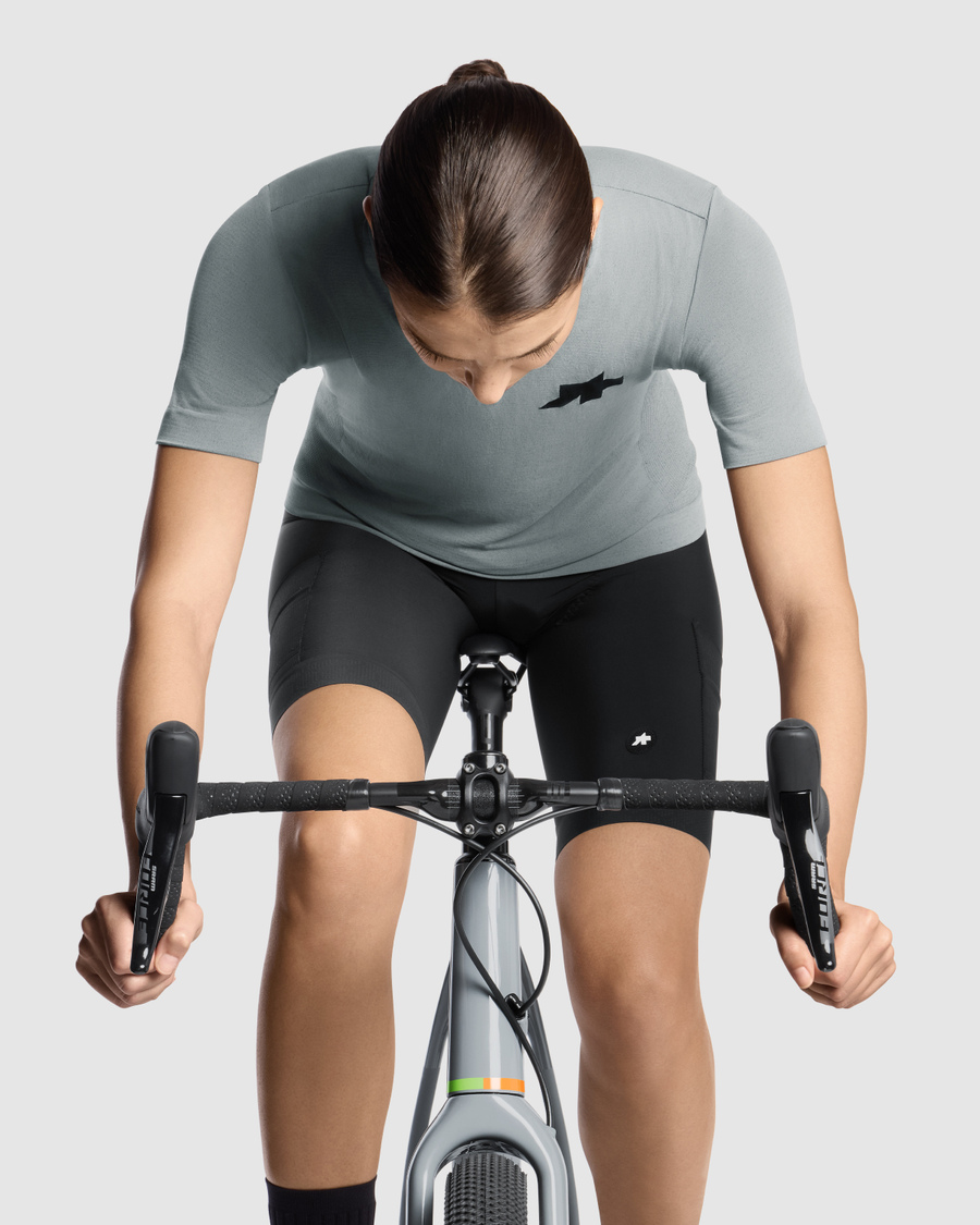 ASSOS TACTICA TECH T5 Γυναικείο κοντομάνικο Jersey Γκρι
