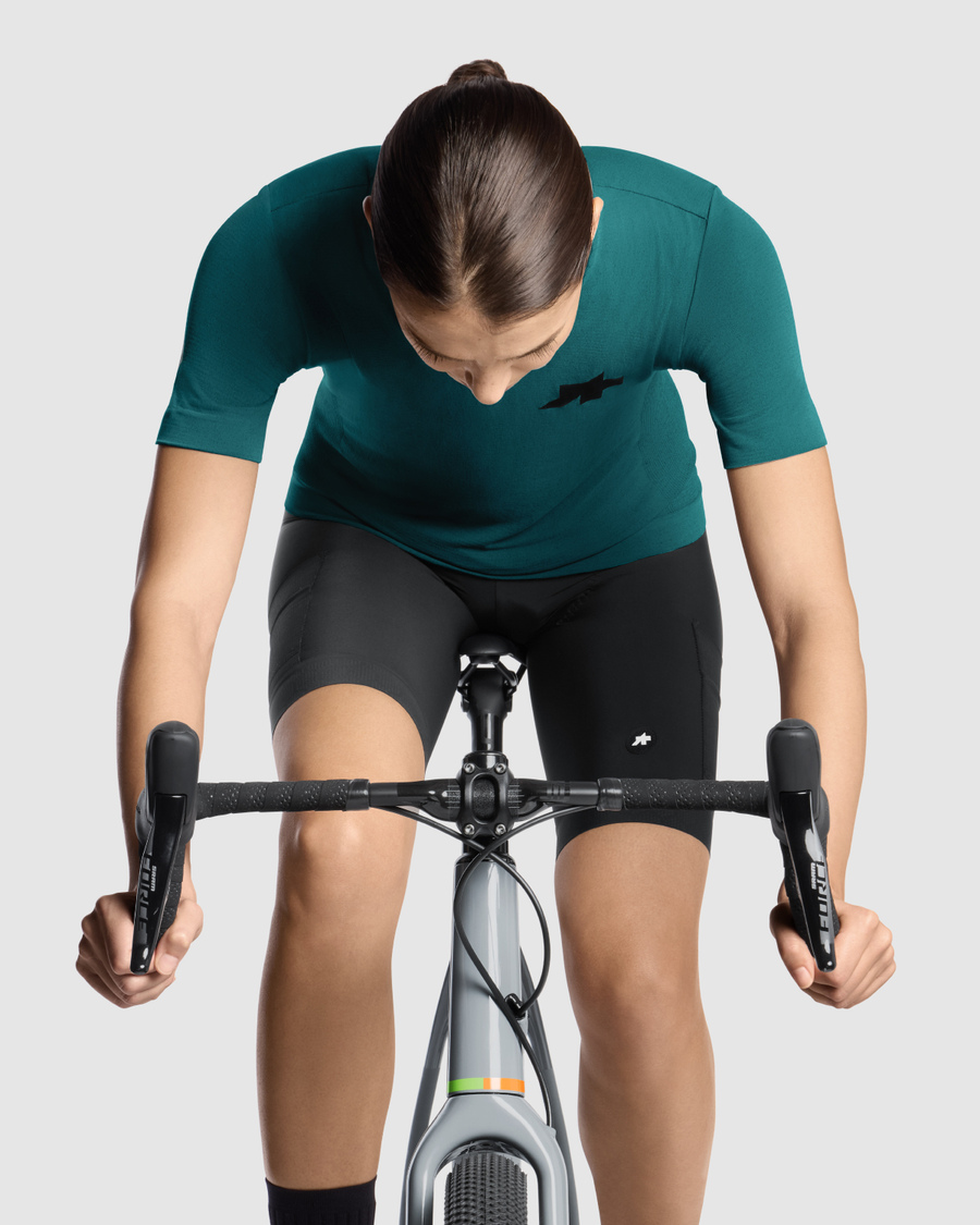 ASSOS TACTICA TECH T5 Short Sleeve Jersey Γυναίκες Πράσινο