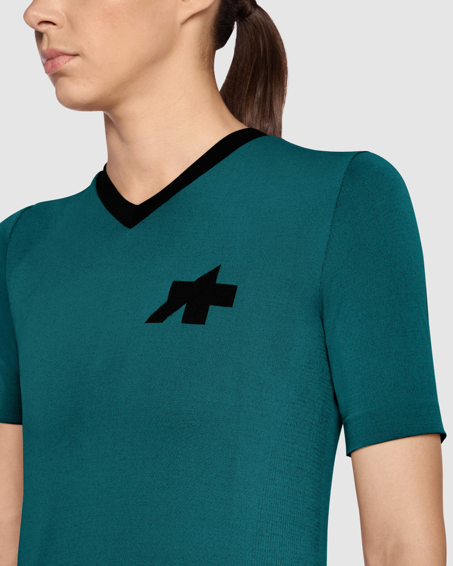 ASSOS TACTICA TECH T5 Short Sleeve Jersey Γυναίκες Πράσινο