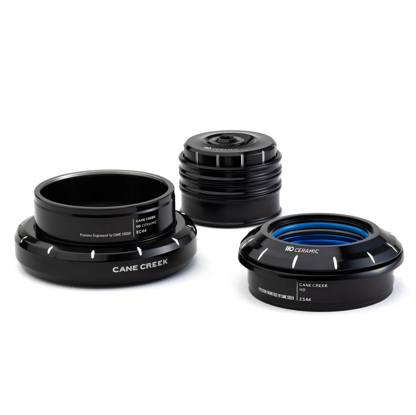 Headset CANE CREEK 110 Ceramic Tapered , 1 1/8"-1.5", ZS44/28.6/H8 | EC44/40/H12, μαύρο/ασημί