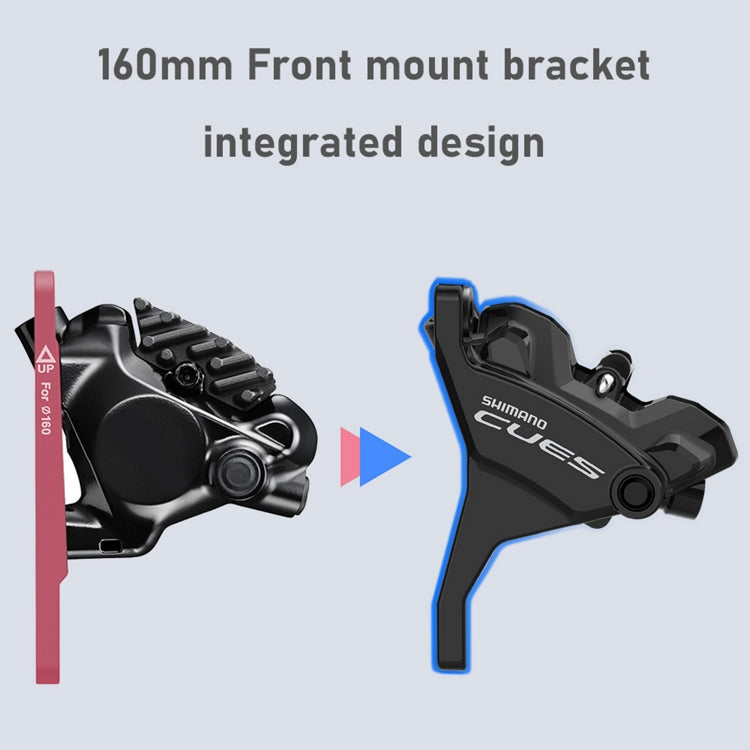 SHIMANO CUES U6030 Mono Flatmount Discless αριστερός μοχλός και μπροστινή δαγκάνα