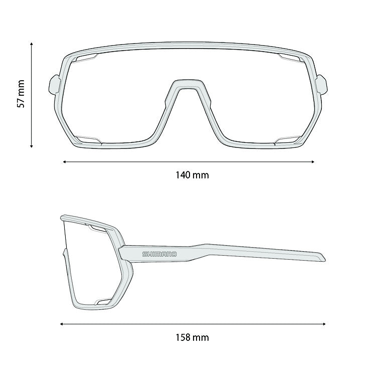 SHIMANO TECHNIUM M CE-TCNM2 White Matt Ridescape Road Glasses