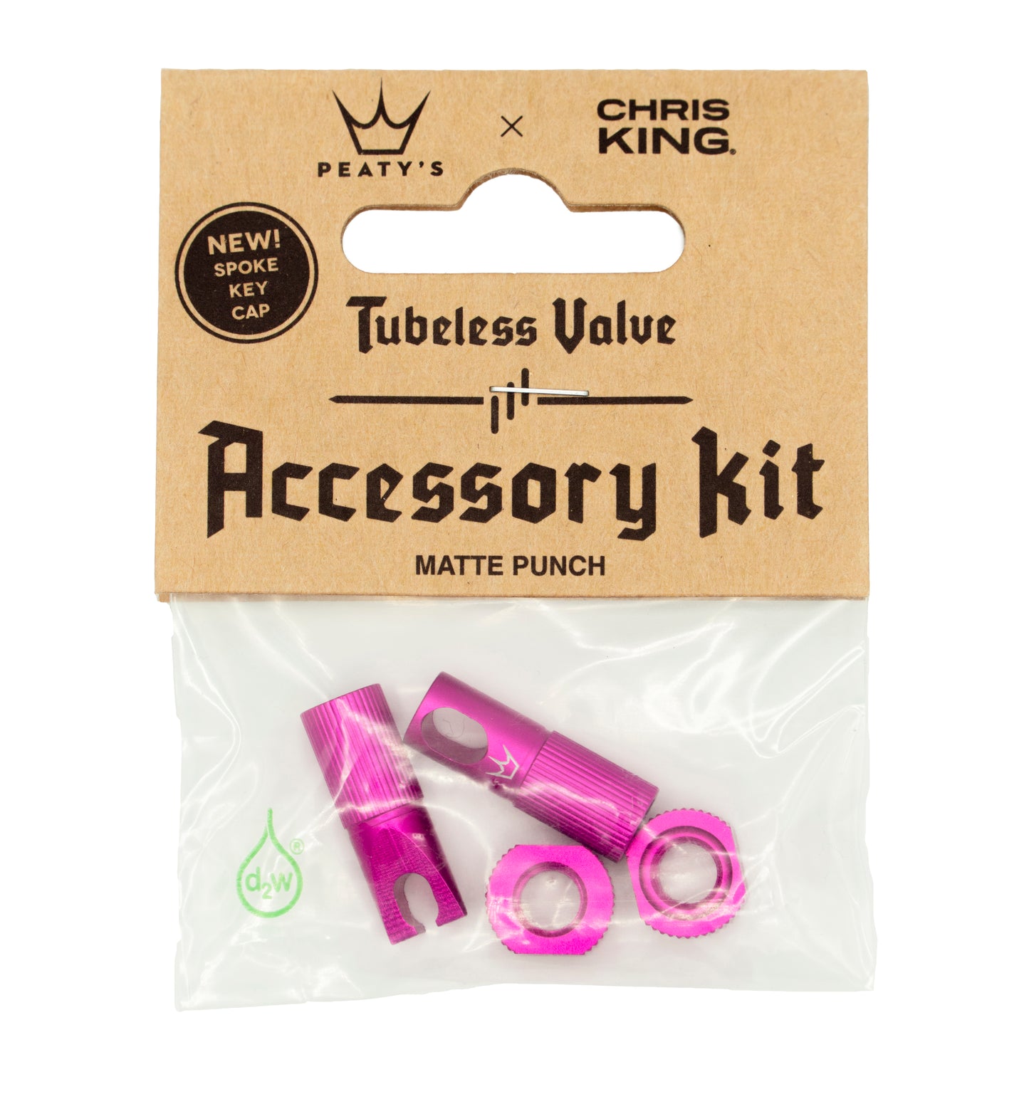 PEATY'S Pink Valve Caps and Nipples Kit
